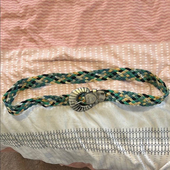 Ann Taylor Accessories - Vintage Woven Belt with Silver Buckle